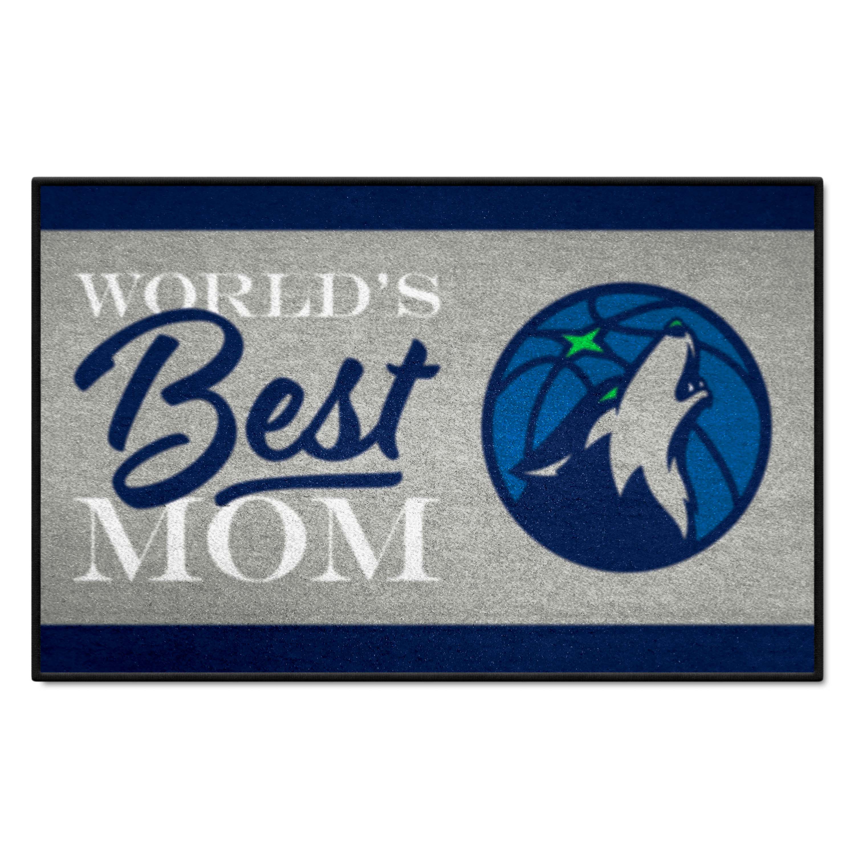 Minnesota Timberwolves World's Best Mom Starter Mat Accent Rug - 19in. x 30in.