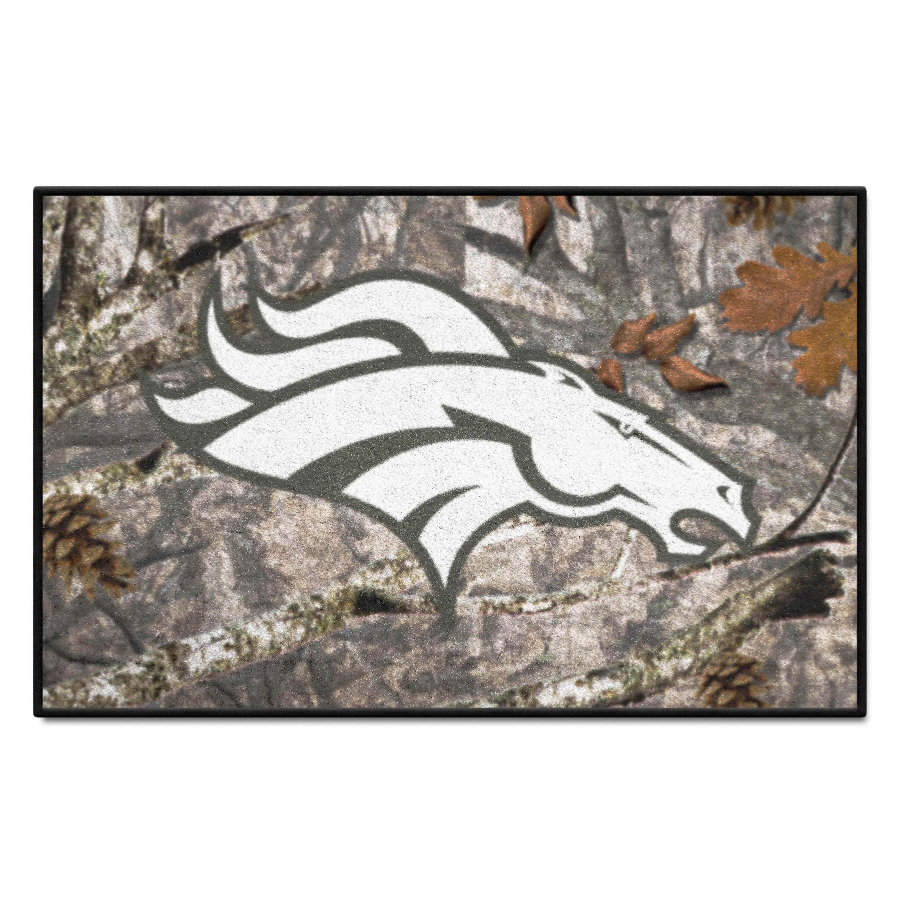 Denver Broncos Camo Starter Mat Accent Rug - 19in. x 30in.