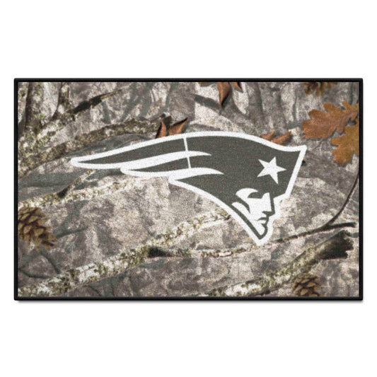 New England Patriots Camo Starter Mat Accent Rug - 19in. x 30in. - New England Patriots