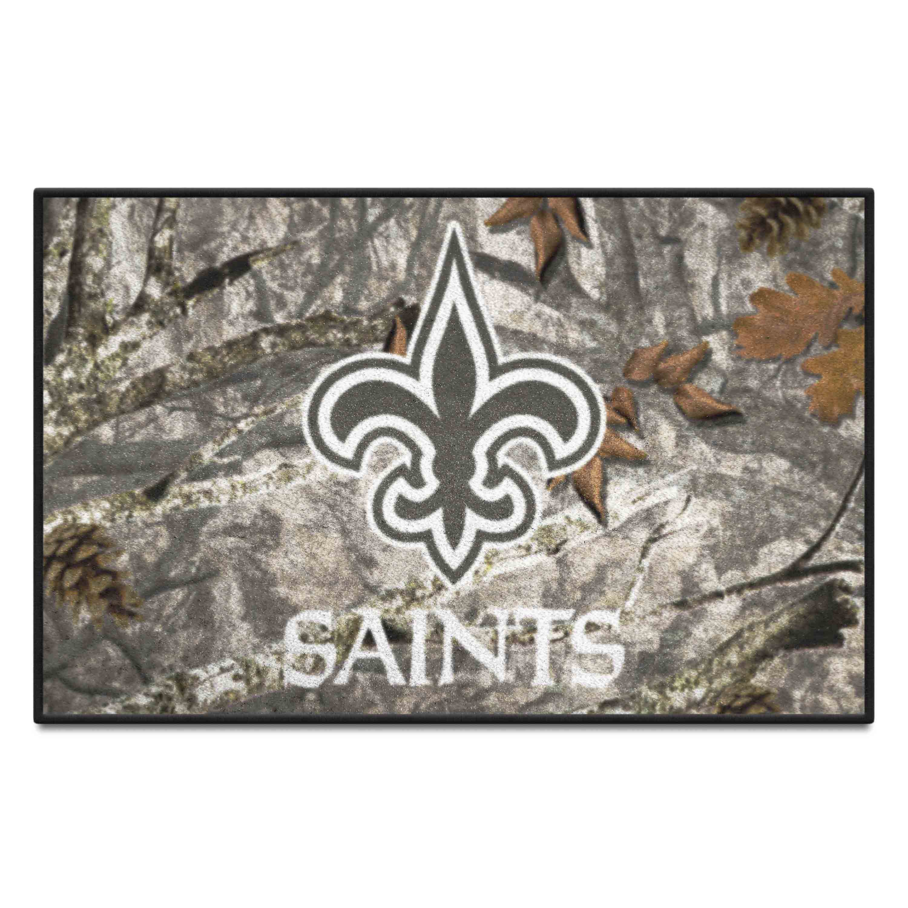 New Orleans Saints Camo Starter Mat Accent Rug - 19in. x 30in. - New Orleans Saints