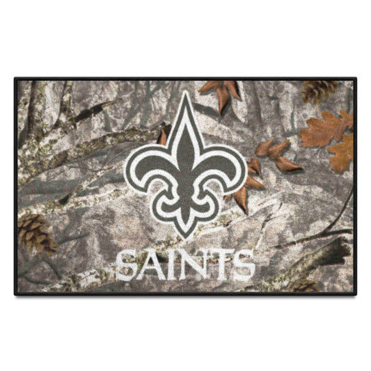 New Orleans Saints Camo Starter Mat Accent Rug - 19in. x 30in.