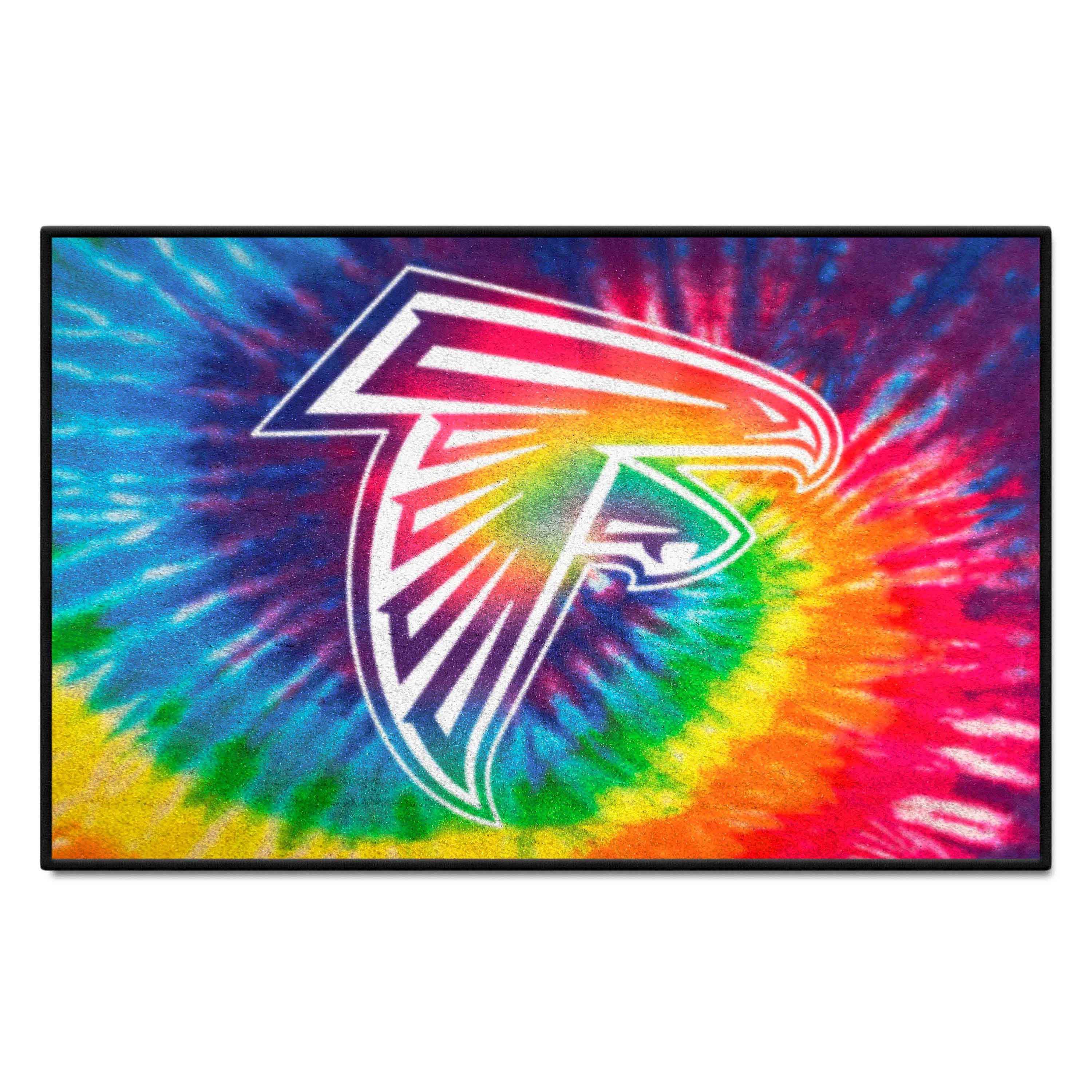 Atlanta Falcons Tie Dye Starter Mat Accent Rug - 19in. x 30in. - Atlanta Falcons