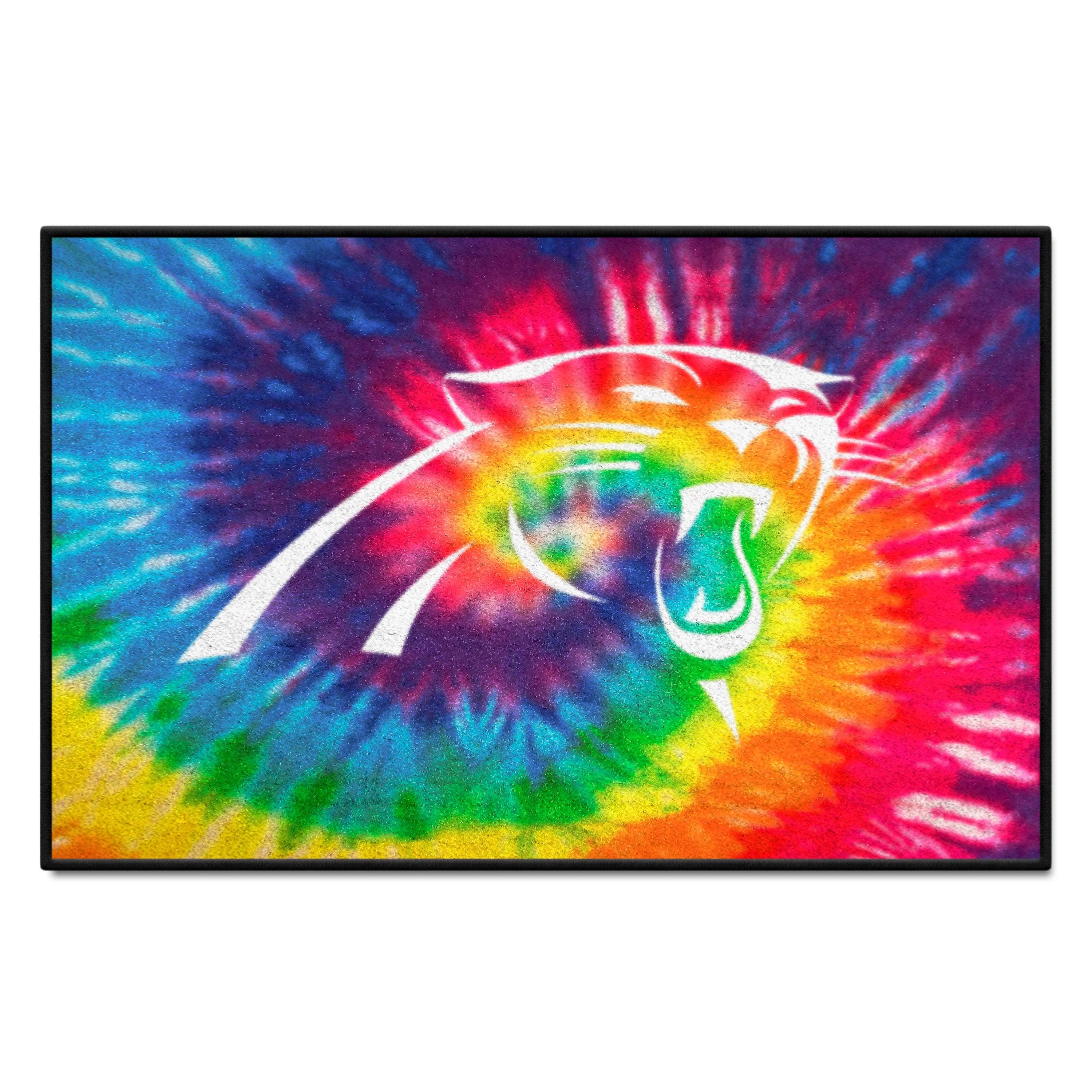 Carolina Panthers Tie Dye Starter Mat Accent Rug - 19in. x 30in. - Carolina Panthers