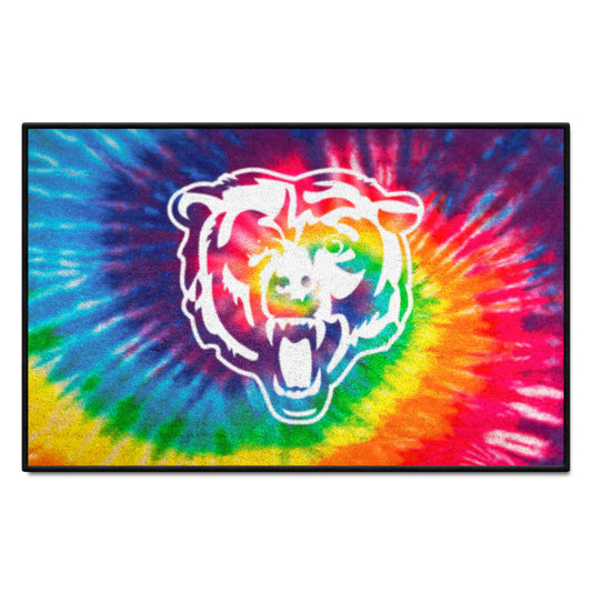 Chicago Bears Tie Dye Starter Mat Accent Rug - 19in. x 30in.