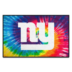 New York Giants Tie Dye Starter Mat Accent Rug - 19in. x 30in.