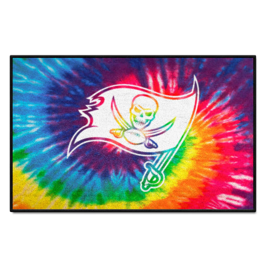 Tampa Bay Buccaneers Tie Dye Starter Mat Accent Rug - 19in. x 30in.