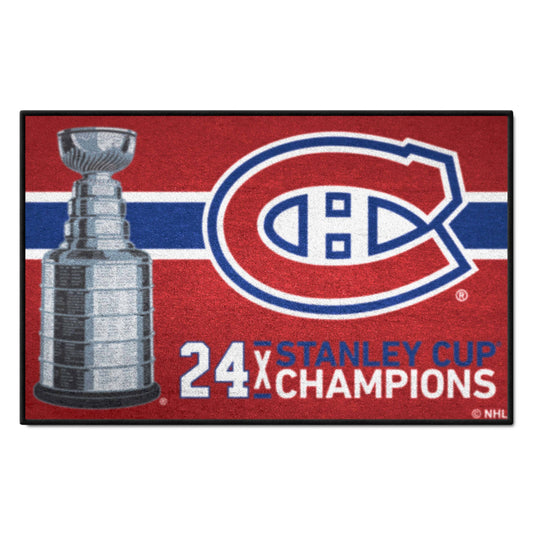 Montreal Canadiens Dynasty Starter Mat Accent Rug - 19in. x 30in.