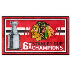 Chicago Blackhawks Dynasty 3ft. x 5ft. Plush Area Rug - Chicago Blackhawks