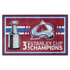 Colorado Avalanche Dynasty 4ft. x 6ft. Plush Area Rug - Colorado Avalanche