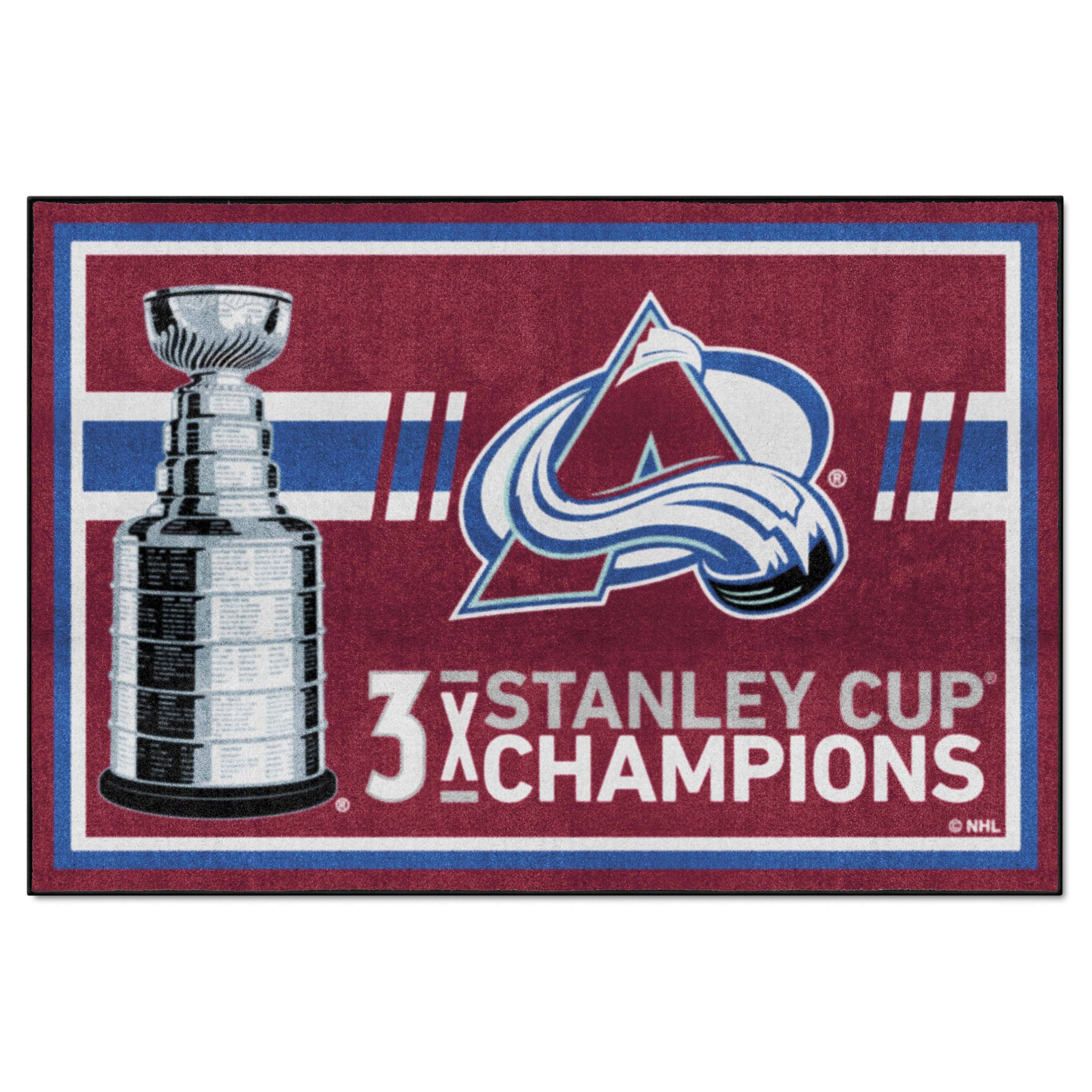 Colorado Avalanche Dynasty 5ft. x 8ft. Plush Area Rug - Colorado Avalanche