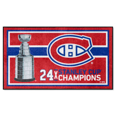 Montreal Canadiens Dynasty 3ft. x 5ft. Plush Area Rug