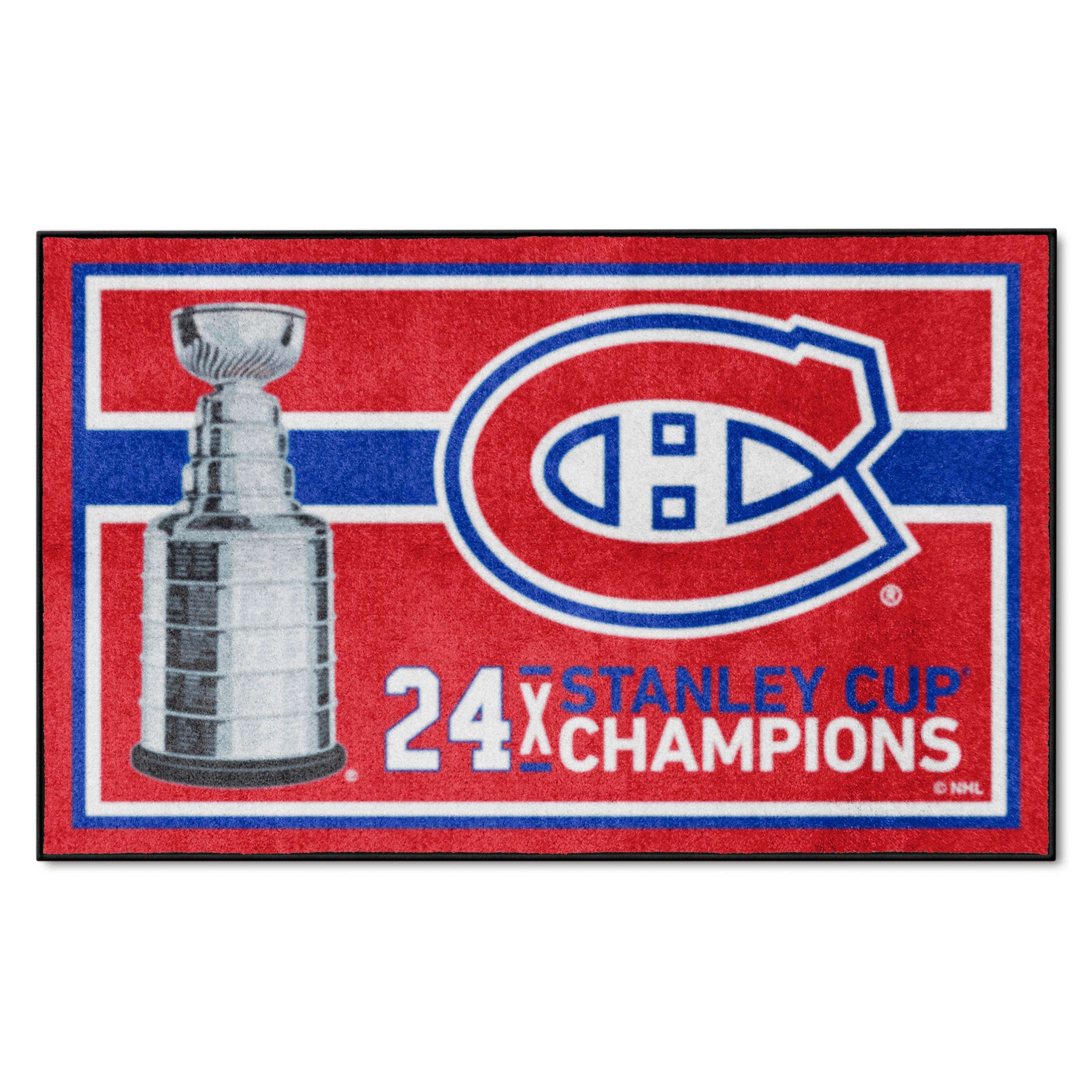 Montreal Canadiens Dynasty 4ft. x 6ft. Plush Area Rug