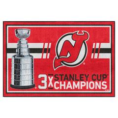 New Jersey Devils Dynasty 5ft. x 8ft. Plush Area Rug