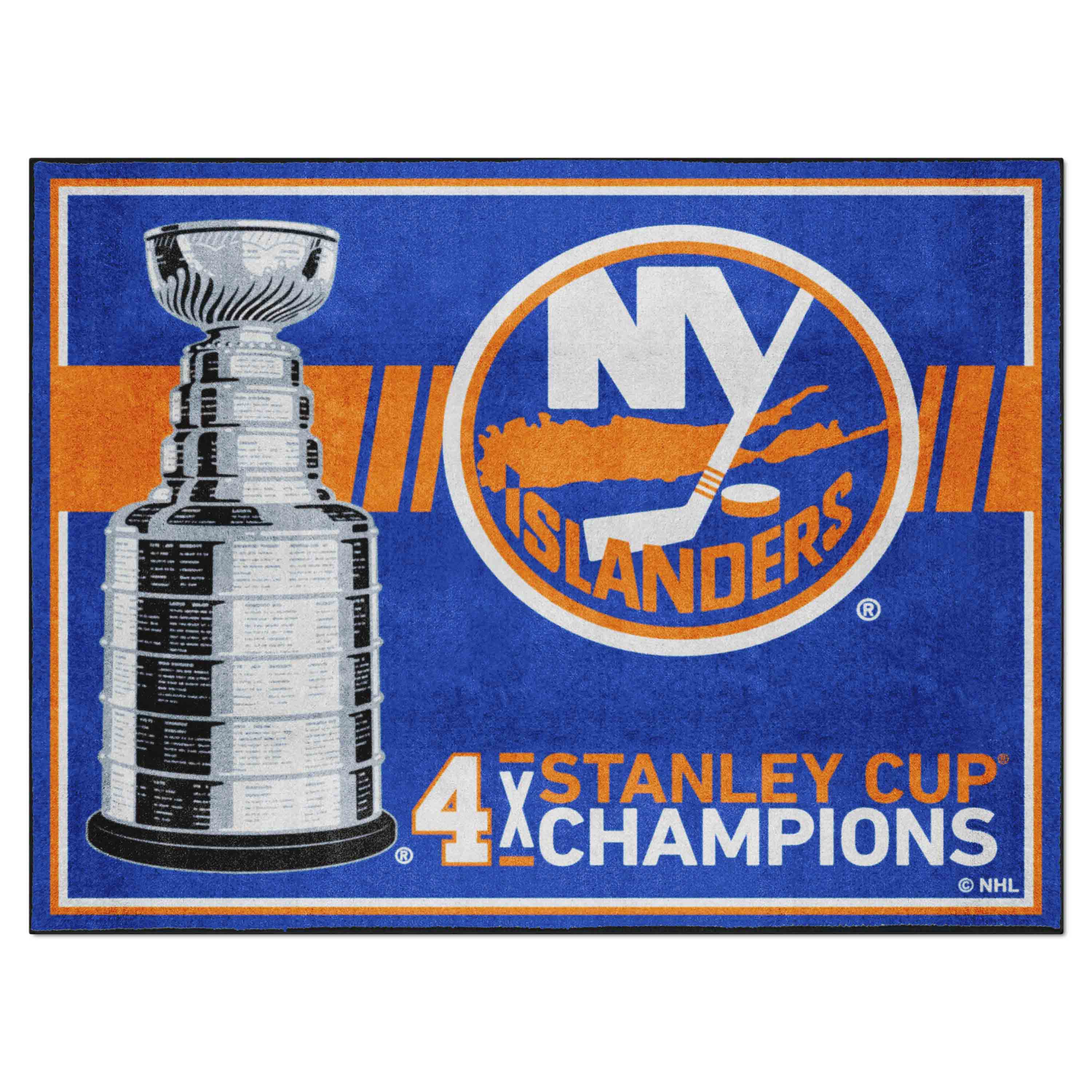 New York Islanders Dynasty 8ft. x 10ft. Plush Area Rug - New York Islanders