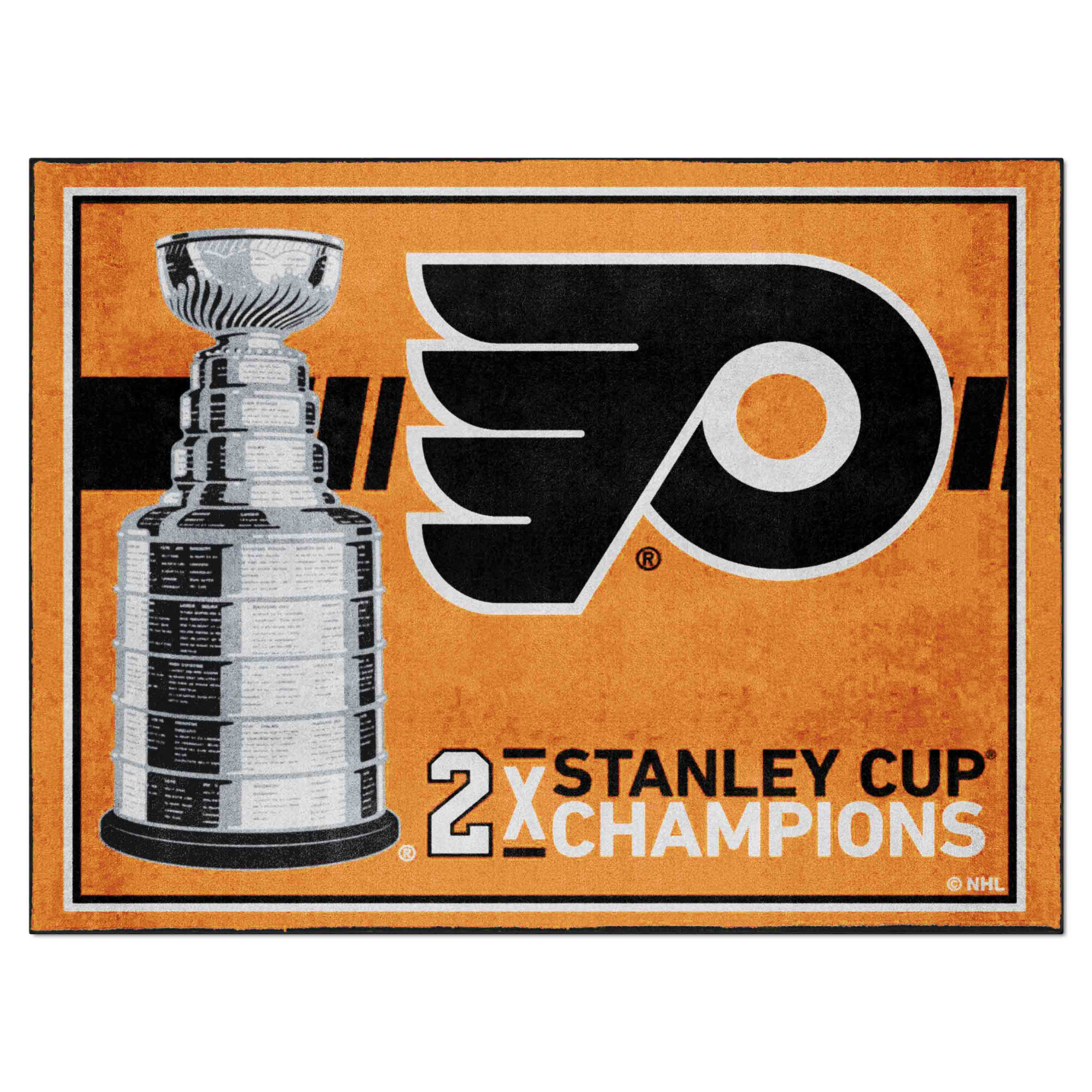 Philadelphia Flyers Dynasty 8ft. x 10ft. Plush Area Rug