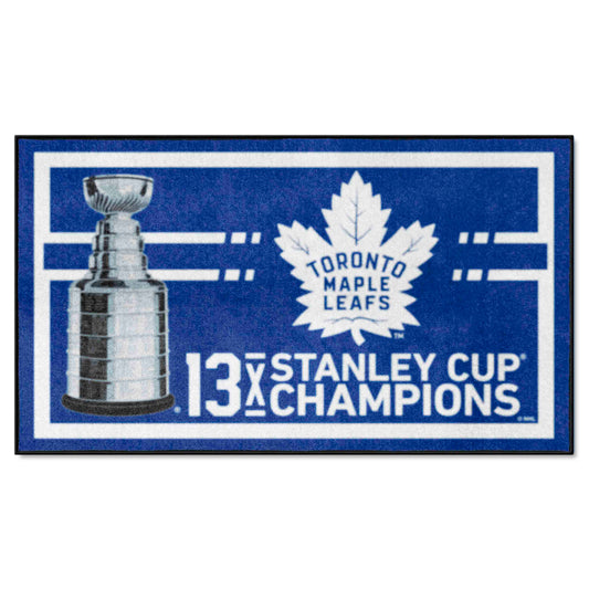 Toronto Maple Leafs Dynasty 3ft. x 5ft. Plush Area Rug