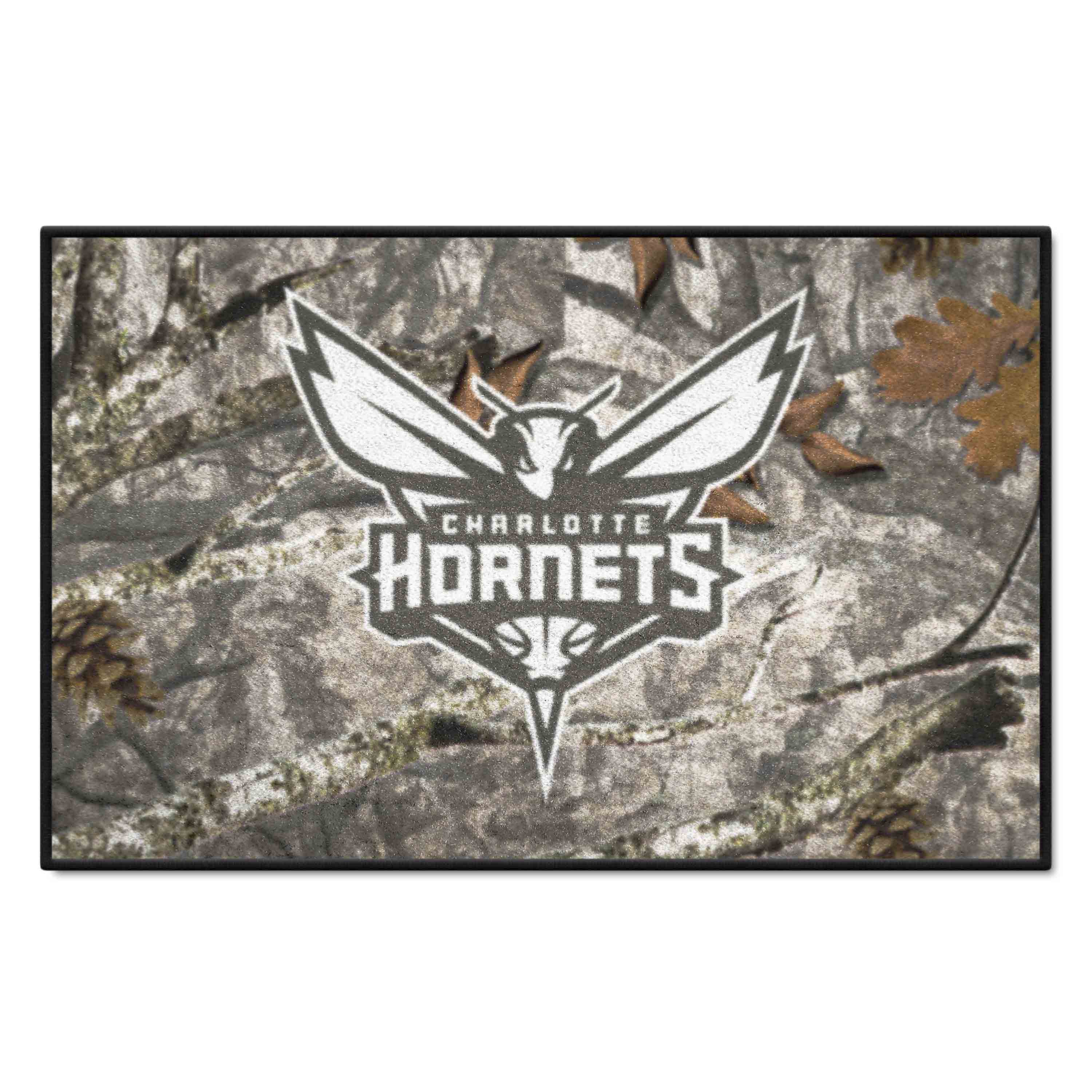 Charlotte Hornets Camo Starter Mat Accent Rug - 19in. x 30in. - Charlotte Hornets