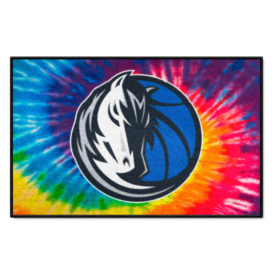 Dallas Mavericks Tie Dye Starter Mat Accent Rug - 19in. x 30in. - Dallas Mavericks