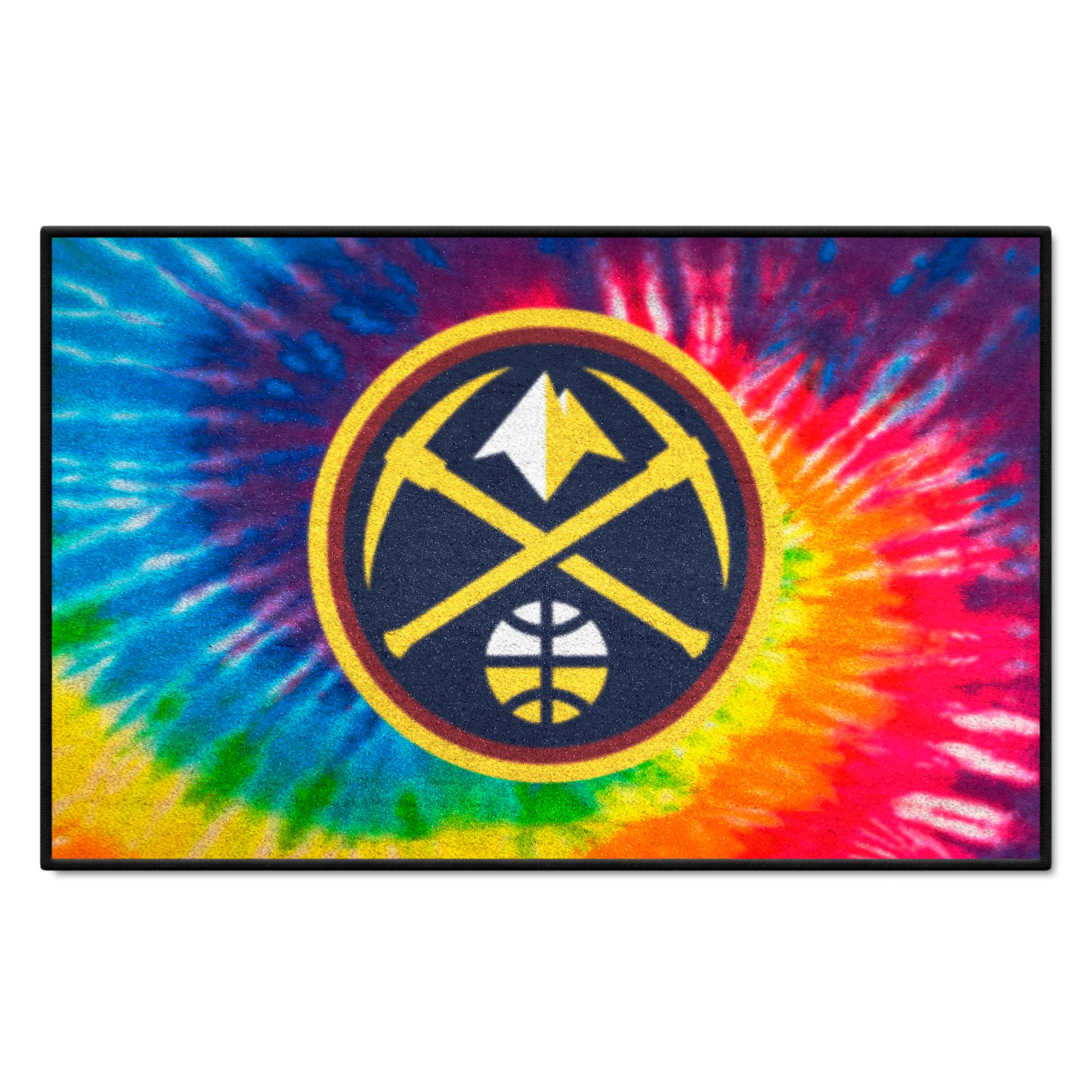 Denver Nuggets Tie Dye Starter Mat Accent Rug - 19in. x 30in. - Denver Nuggets