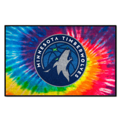 Minnesota Timberwolves Tie Dye Starter Mat Accent Rug - 19in. x 30in.