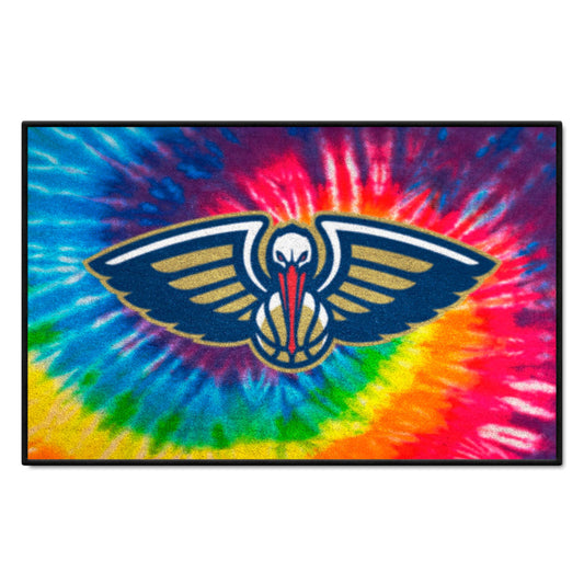 New Orleans Pelicans Tie Dye Starter Mat Accent Rug - 19in. x 30in.