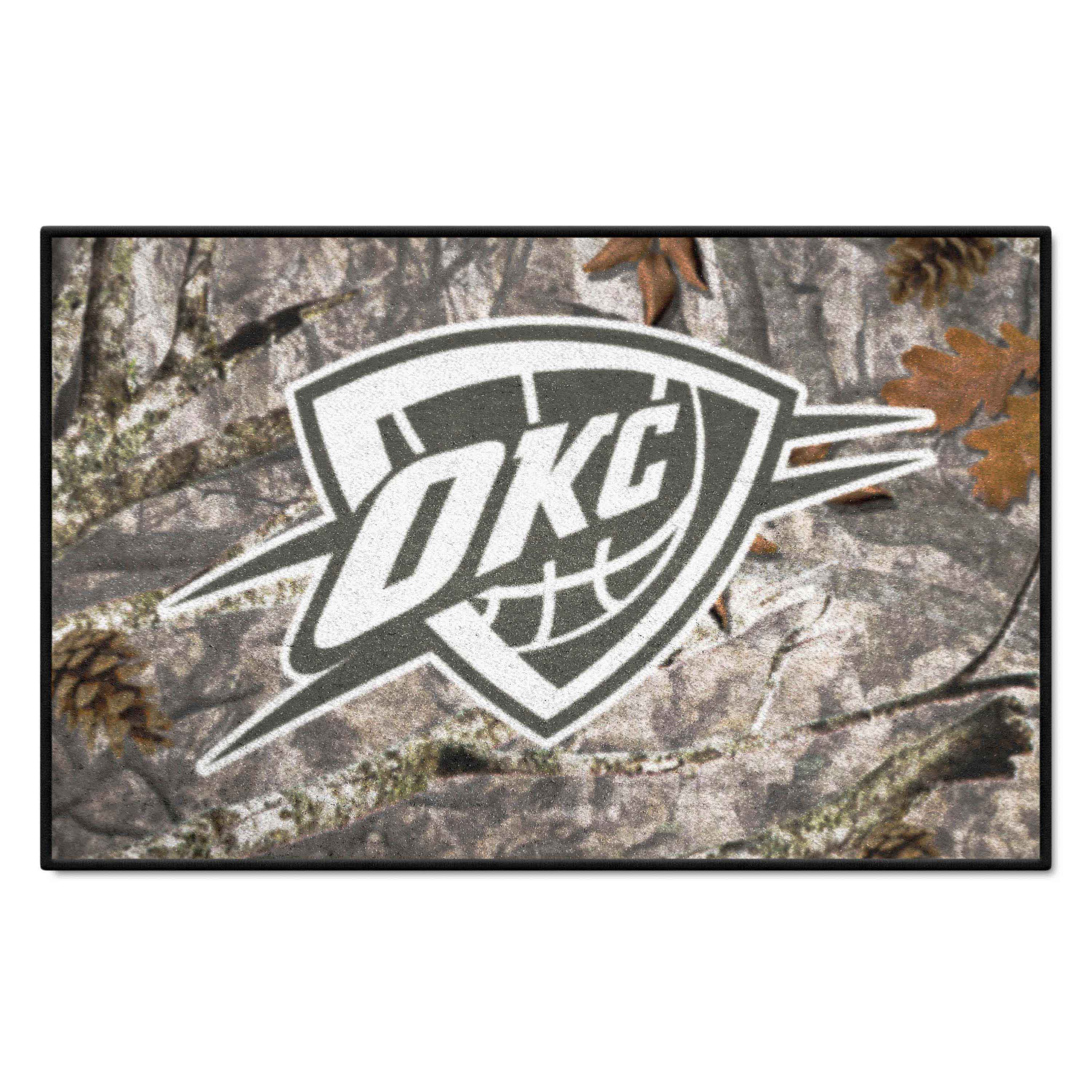 Oklahoma City Thunder Camo Starter Mat Accent Rug - 19in. x 30in. - Oklahoma City Thunder