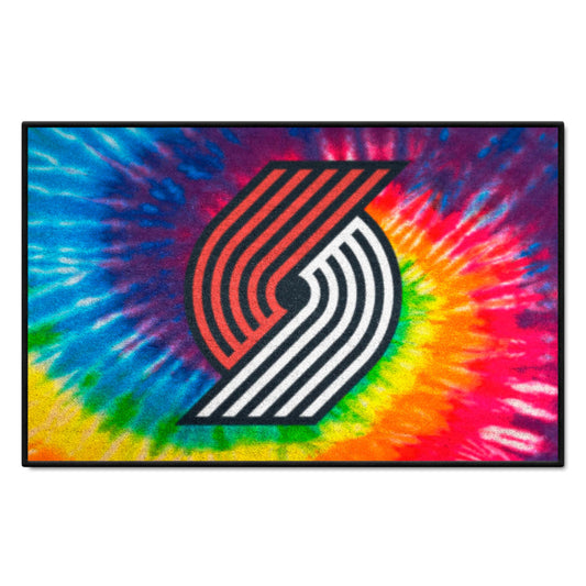 Portland Trail Blazers Tie Dye Starter Mat Accent Rug - 19in. x 30in.