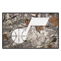 Utah Jazz Camo Starter Mat Accent Rug - 19in. x 30in.