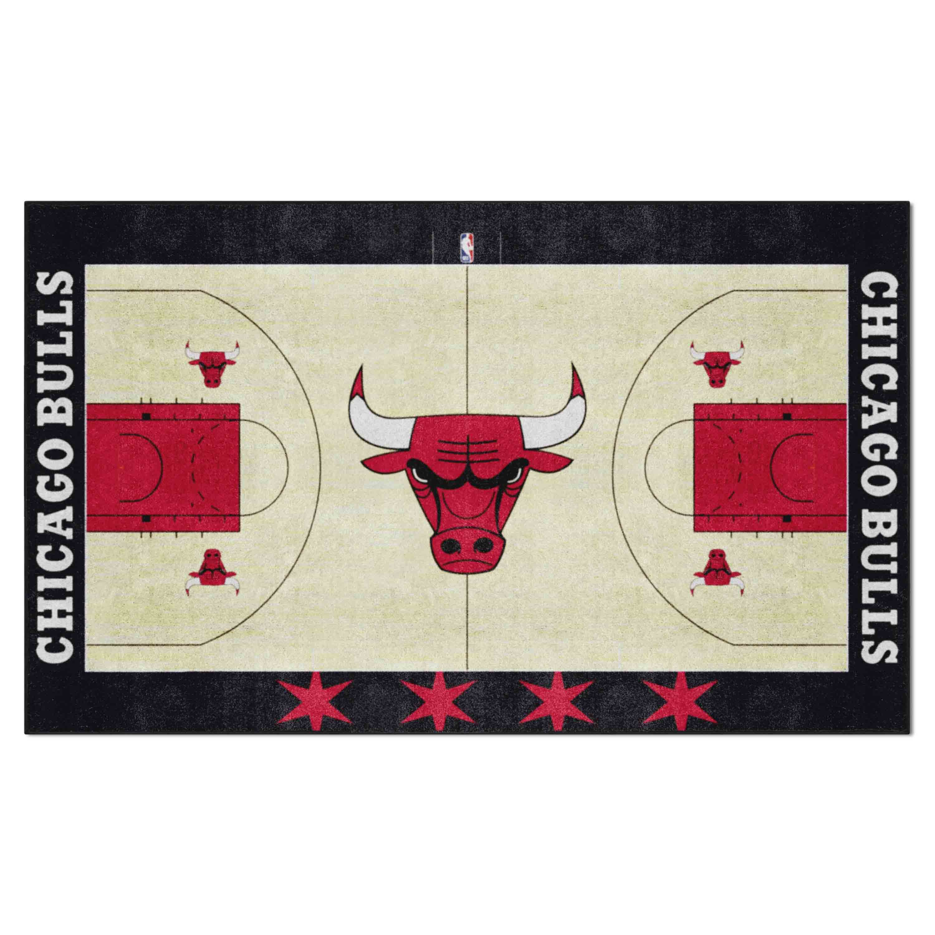 Chicago Bulls 6 ft. x 10 ft. Plush Area Rug