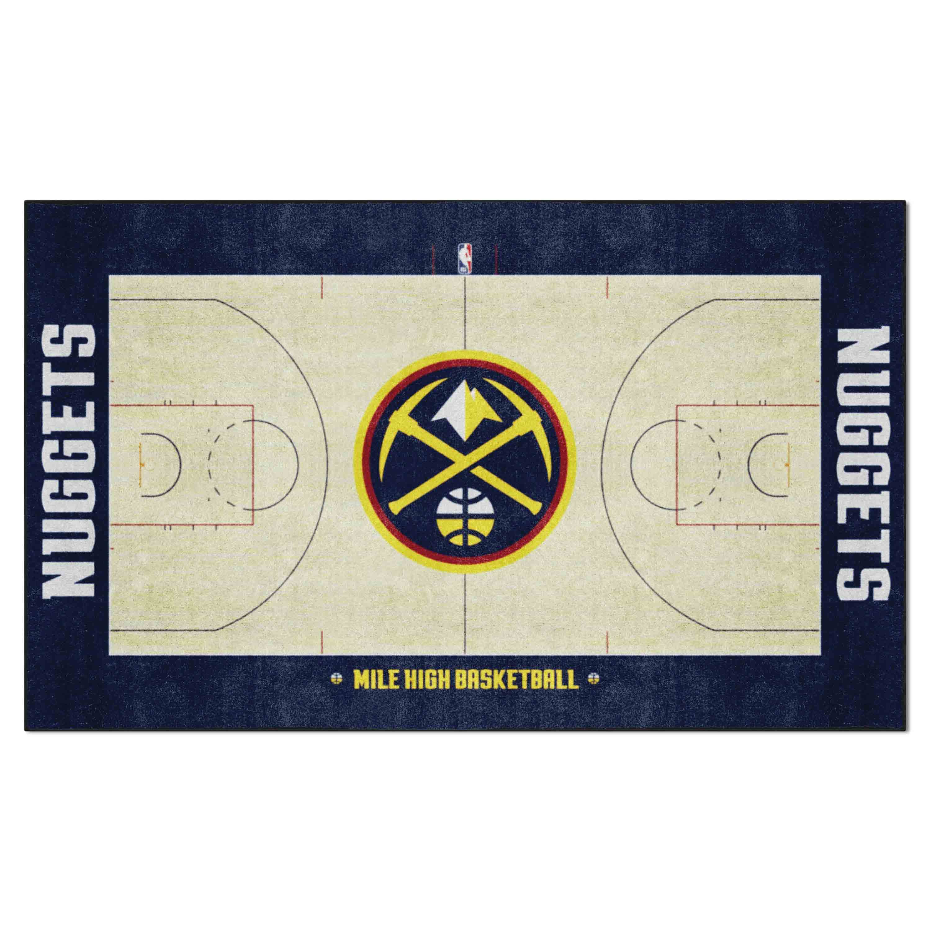 Denver Nuggets 6 ft. x 10 ft. Plush Area Rug