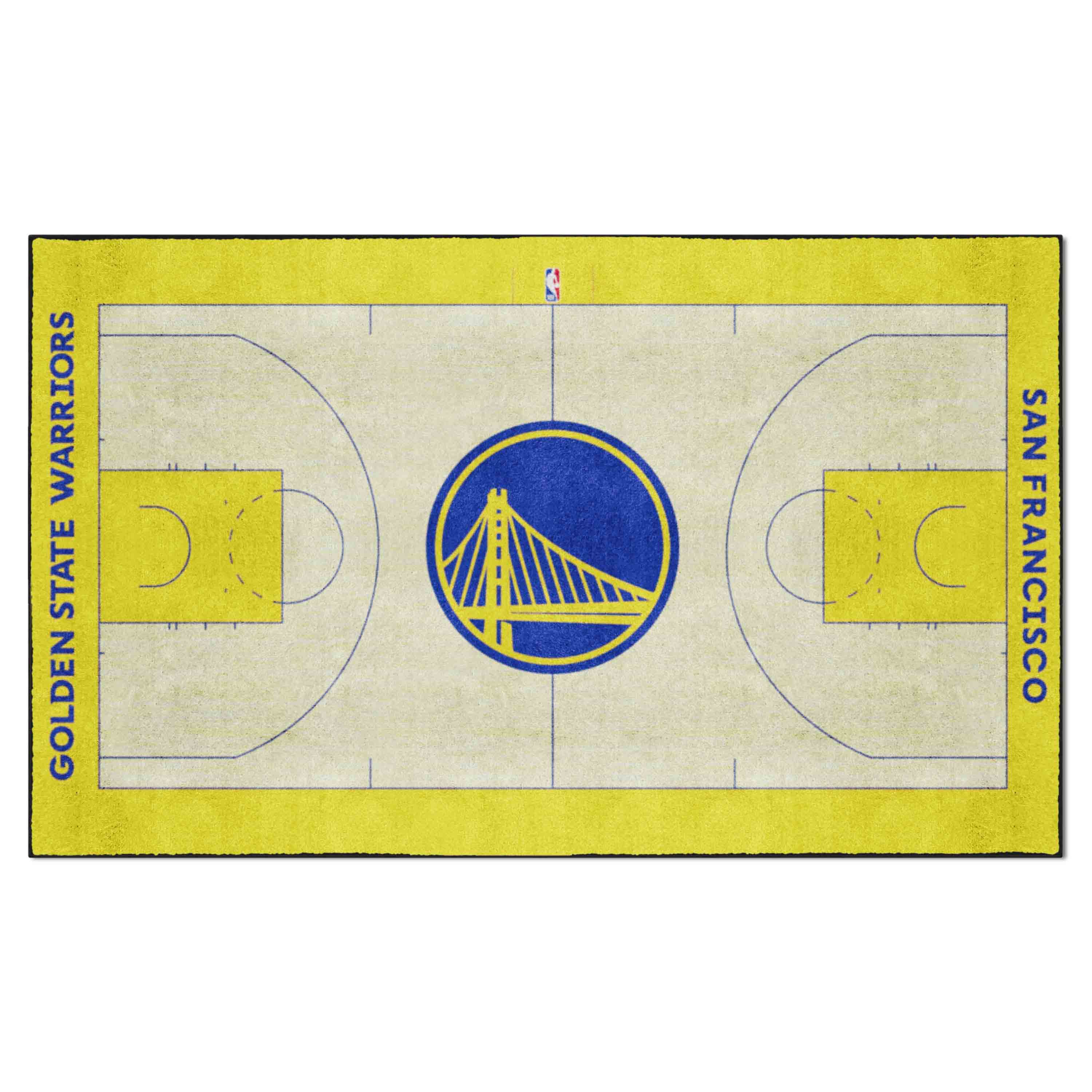 Golden State Warriors 6 ft. x 10 ft. Plush Area Rug