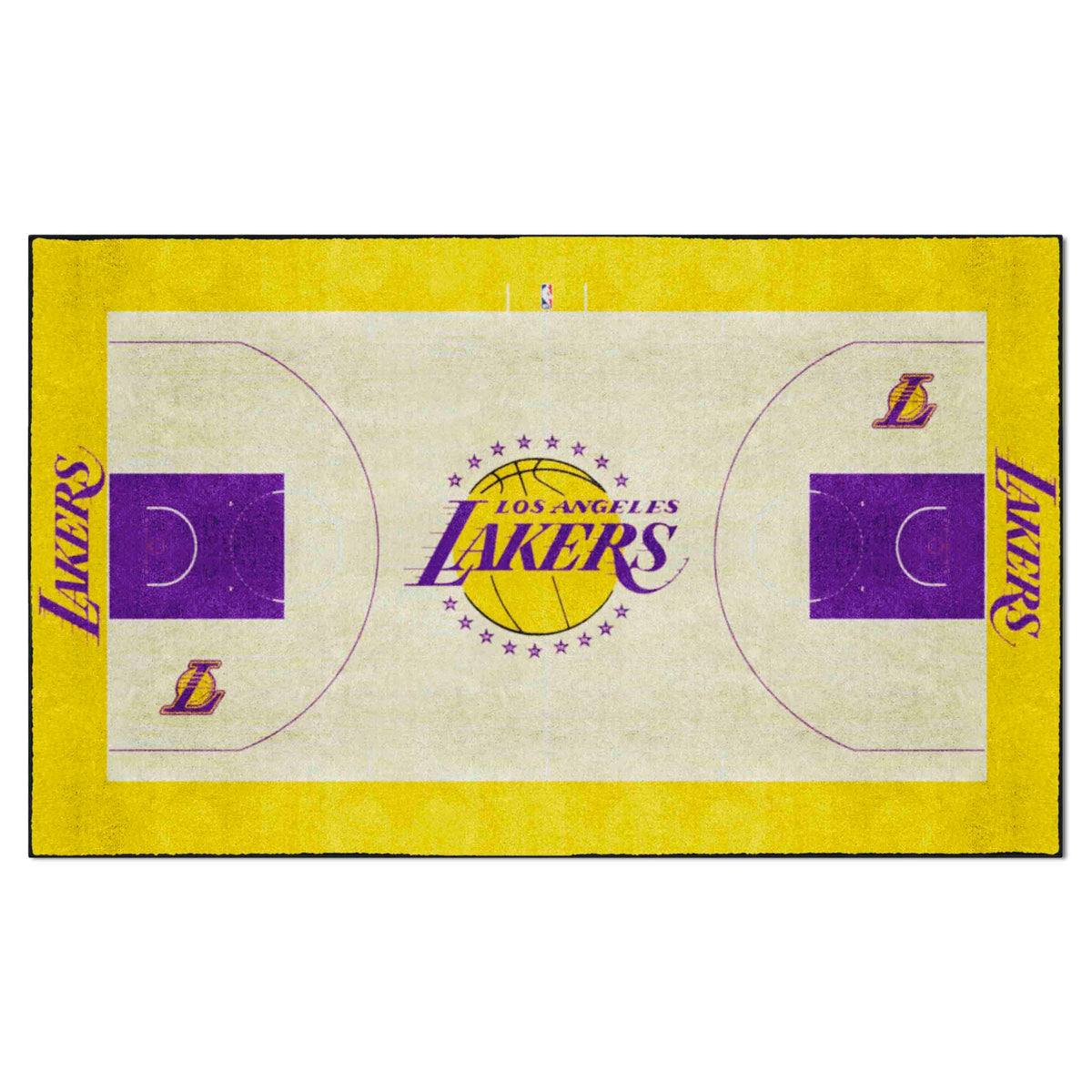 Los Angeles Lakers 6 ft. x 10 ft. Plush Area Rug