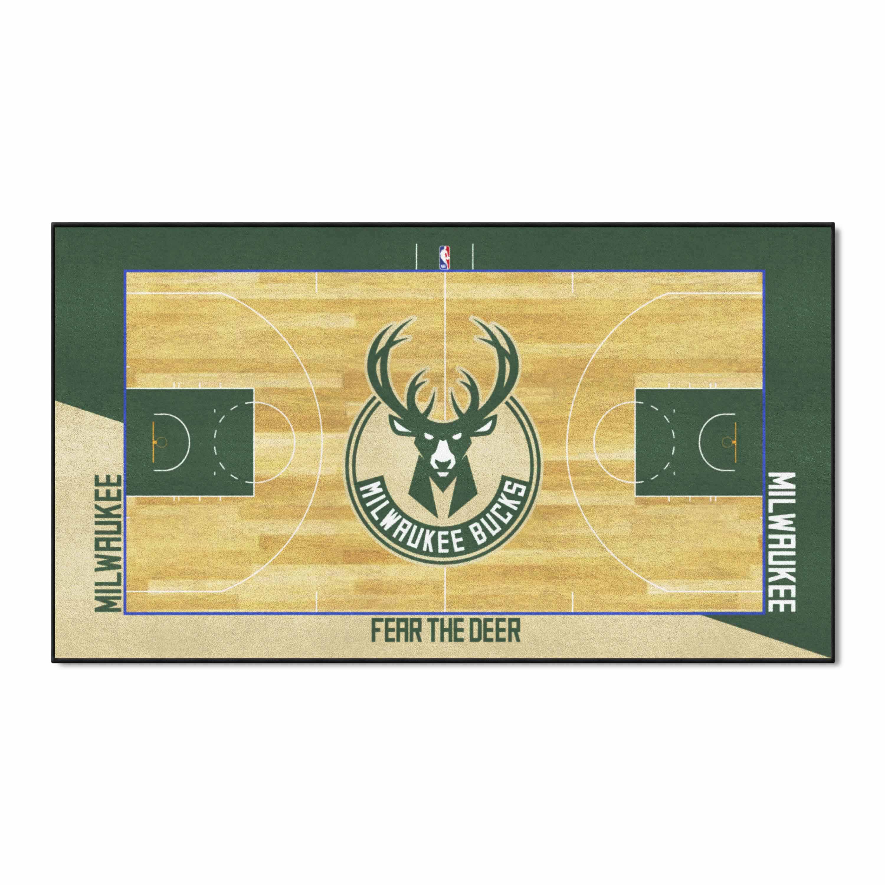 Milwaukee Bucks 6 ft. x 10 ft. Plush Area Rug