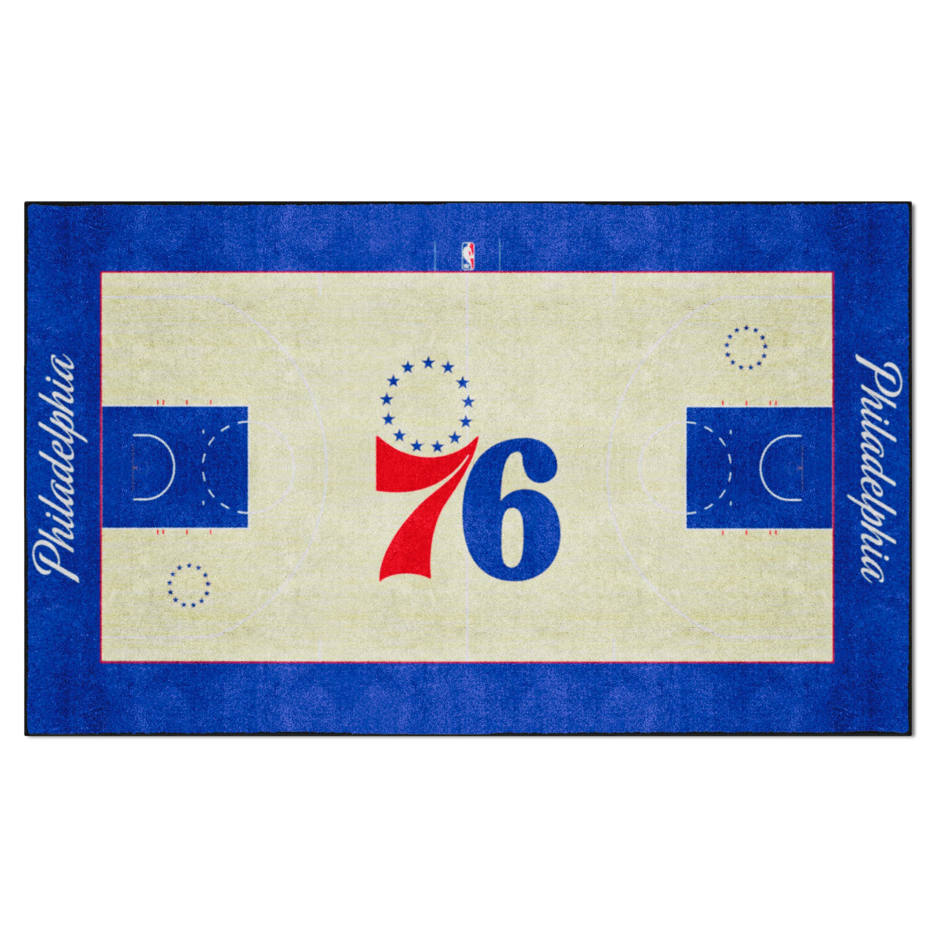 Philadelphia 76ers 6 ft. x 10 ft. Plush Area Rug