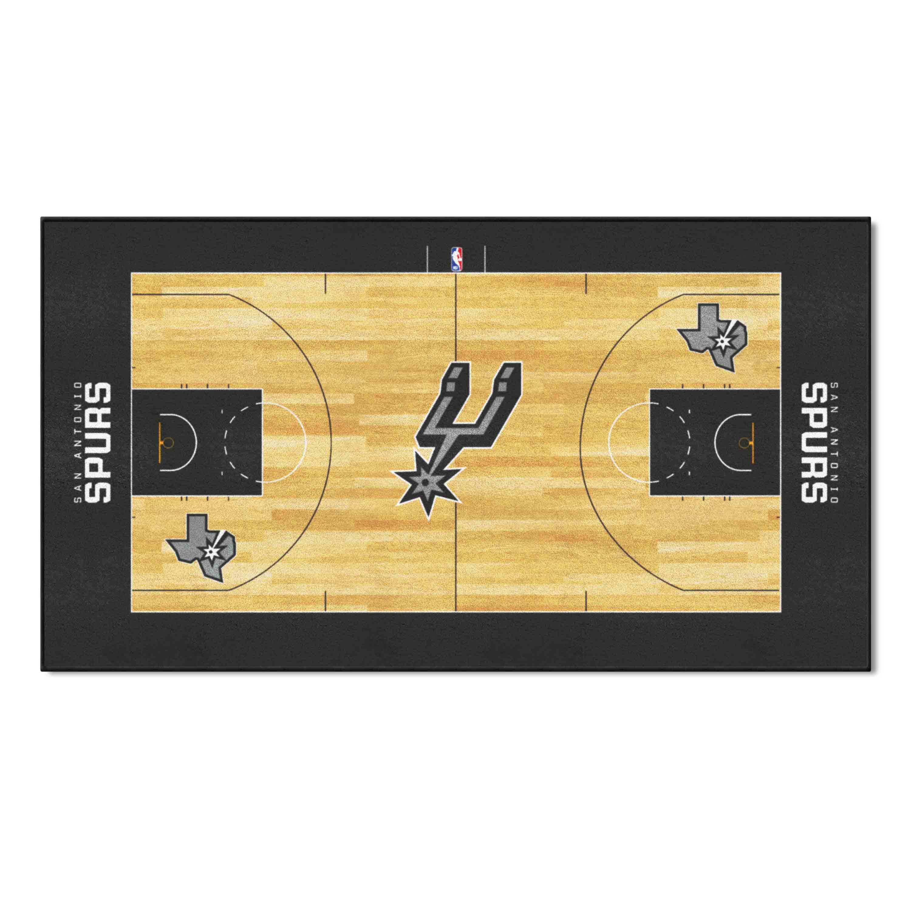 San Antonio Spurs 6 ft. x 10 ft. Plush Area Rug