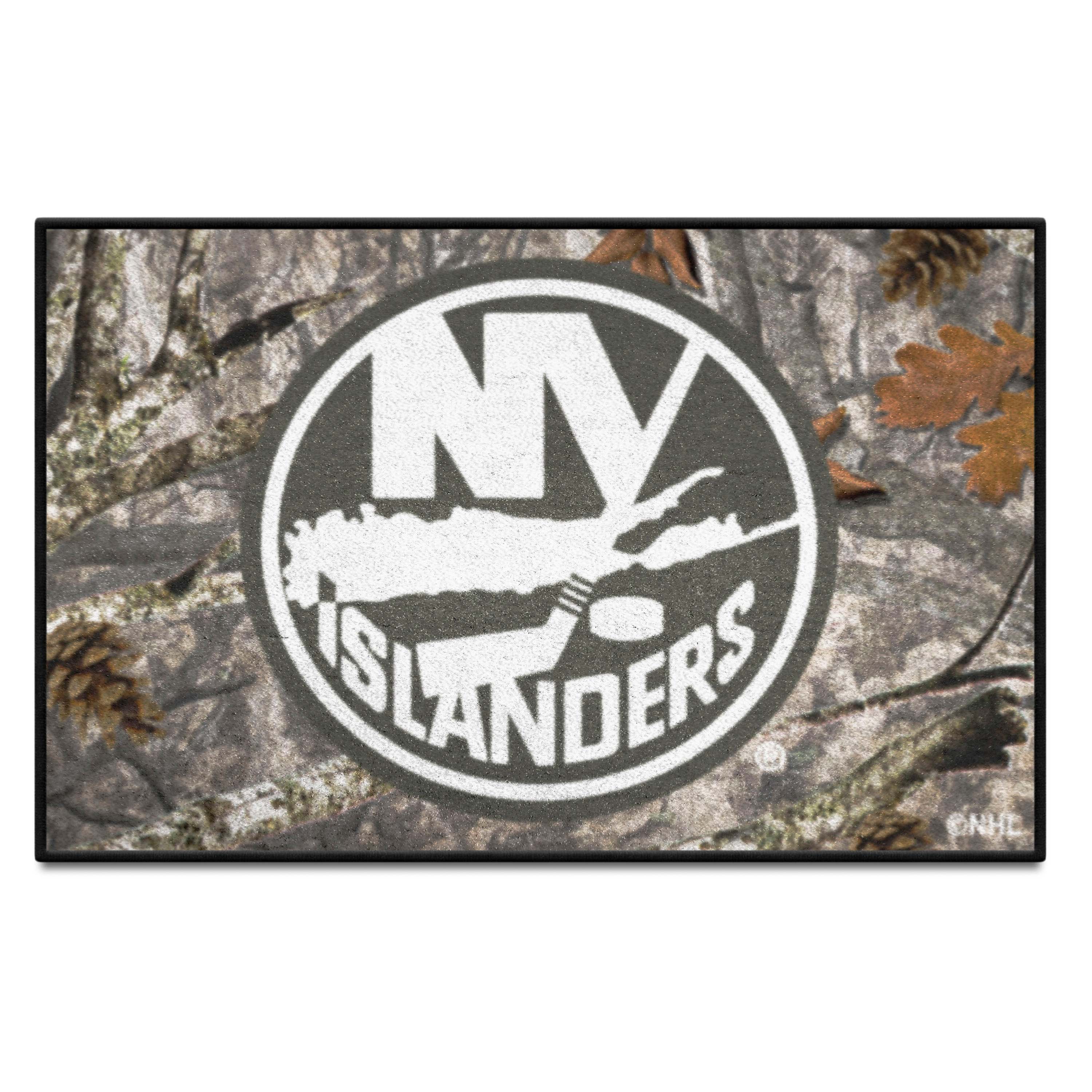 New York Islanders Camo Starter Mat Accent Rug - 19in. x 30in. - New York Islanders