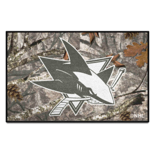 San Jose Sharks Camo Starter Mat Accent Rug - 19in. x 30in.