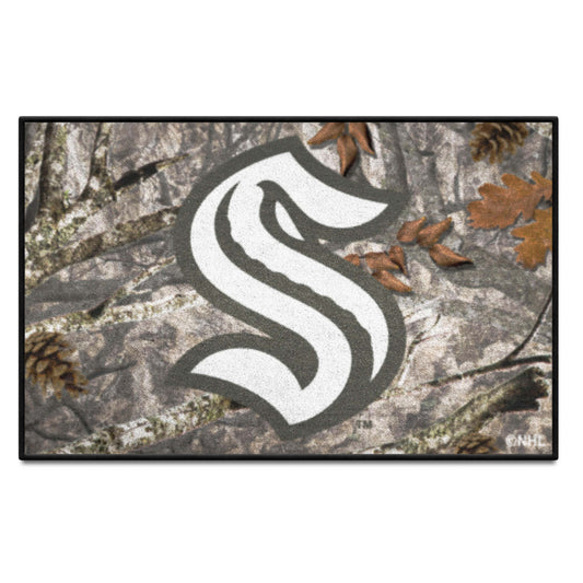 Seattle Kraken Camo Starter Mat Accent Rug - 19in. x 30in.