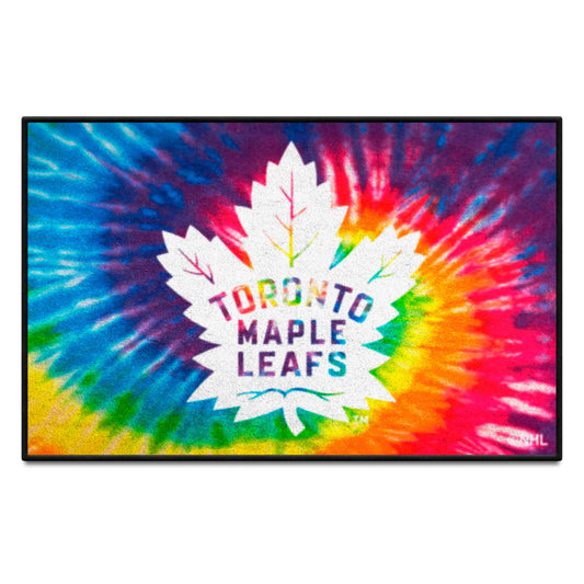 Toronto Maple Leafs Tie Dye Starter Mat Accent Rug - 19in. x 30in.