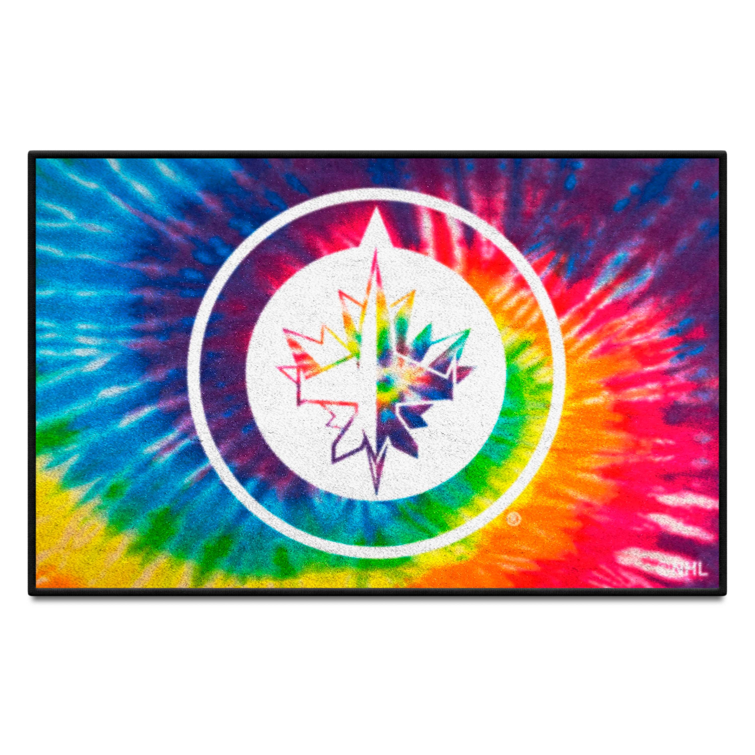 Winnipeg Jets Tie Dye Starter Mat Accent Rug - 19in. x 30in.