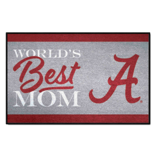 Alabama Crimson Tide World's Best Mom Starter Mat Accent Rug - 19in. x 30in.