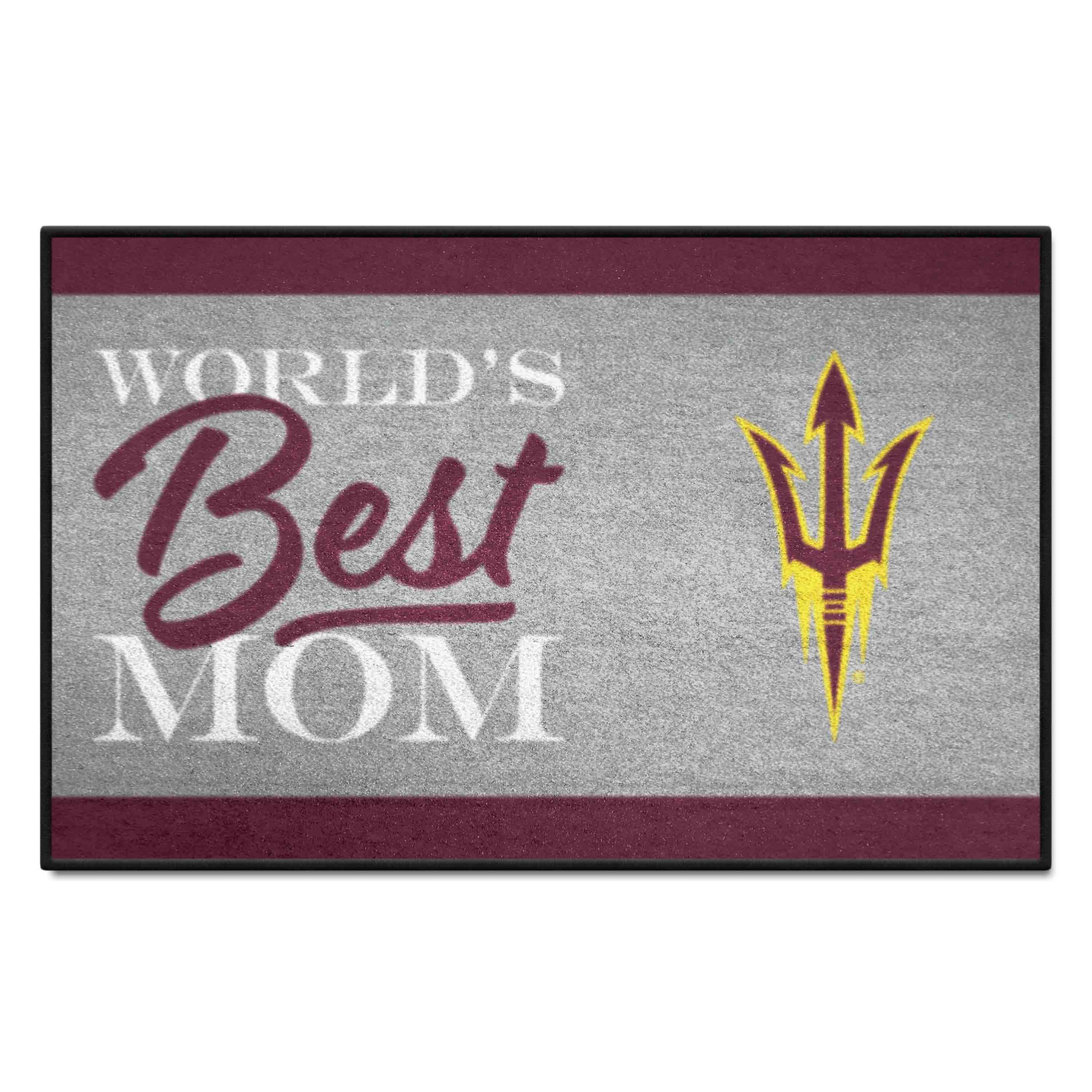 Arizona State Sun Devils World's Best Mom Starter Mat Accent Rug - 19in. x 30in.