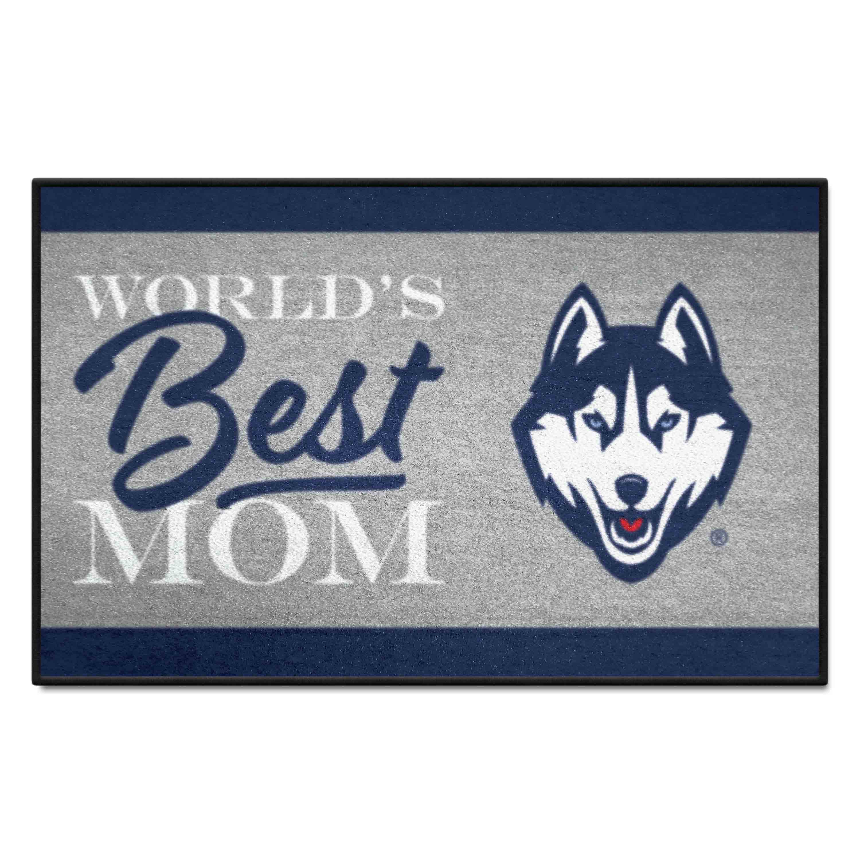 UConn Huskies World's Best Mom Starter Mat Accent Rug - 19in. x 30in.