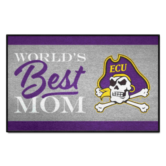 East Carolina Pirates World's Best Mom Starter Mat Accent Rug - 19in. x 30in.