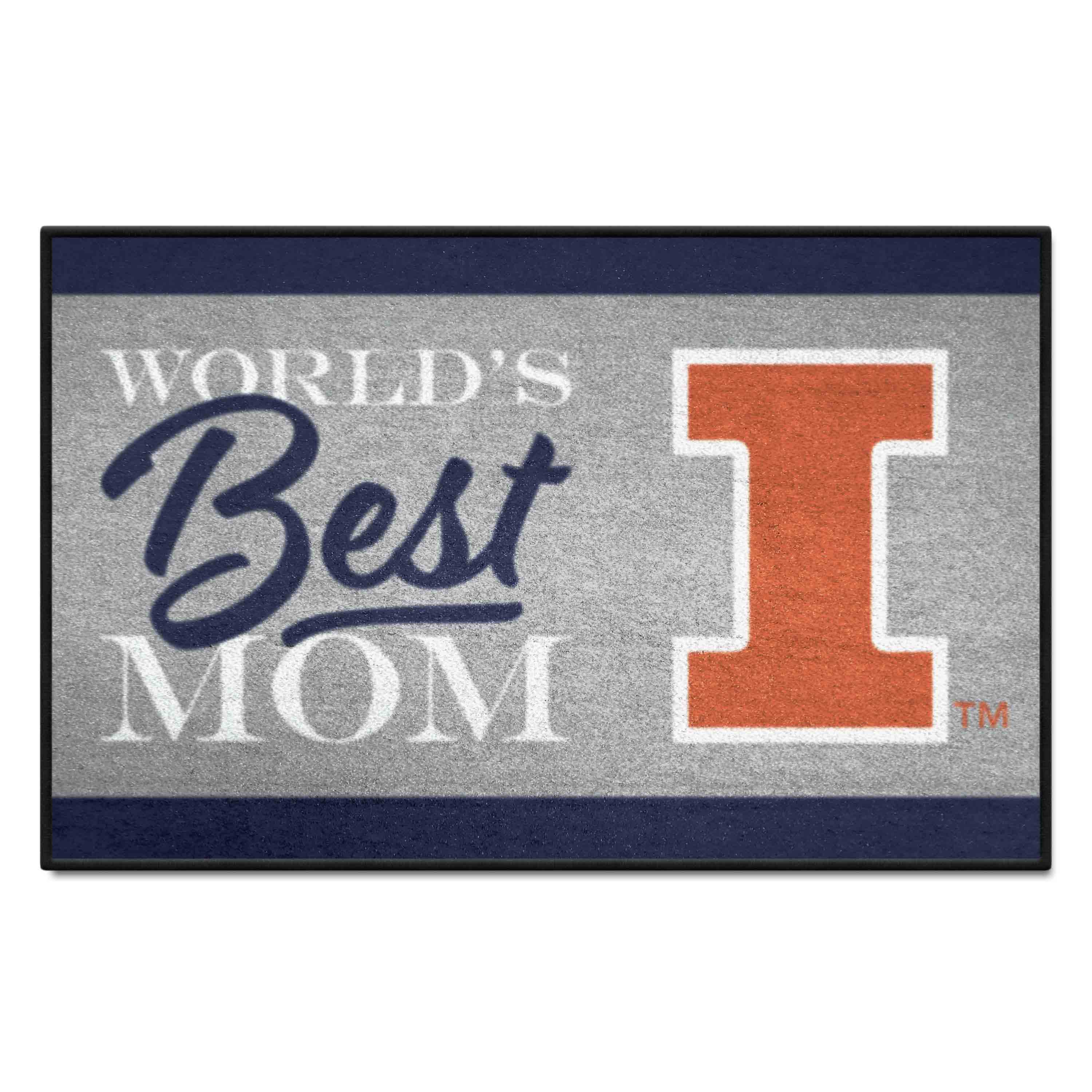 Illinois Illini World's Best Mom Starter Mat Accent Rug - 19in. x 30in.