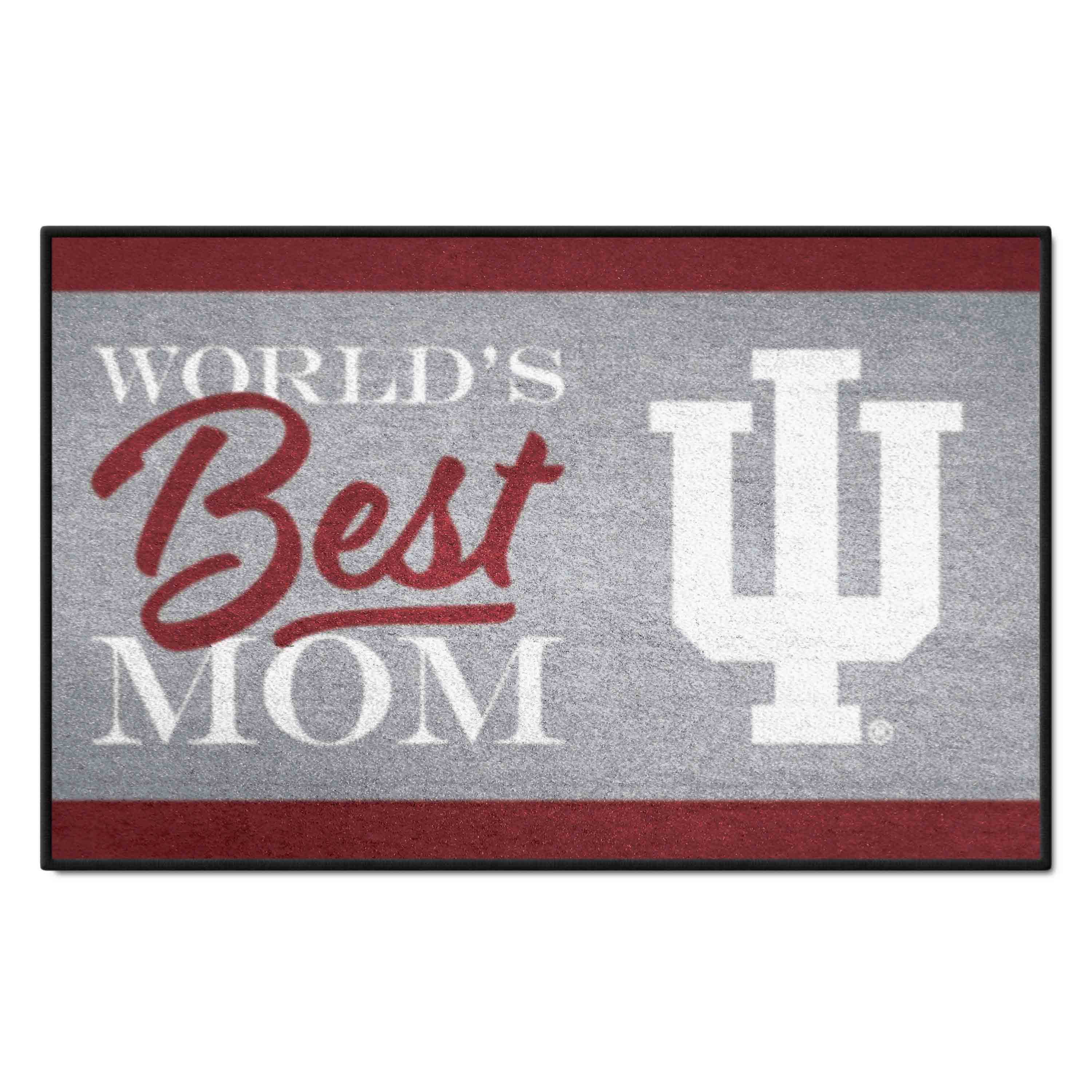 Indiana Hooisers World's Best Mom Starter Mat Accent Rug - 19in. x 30in.