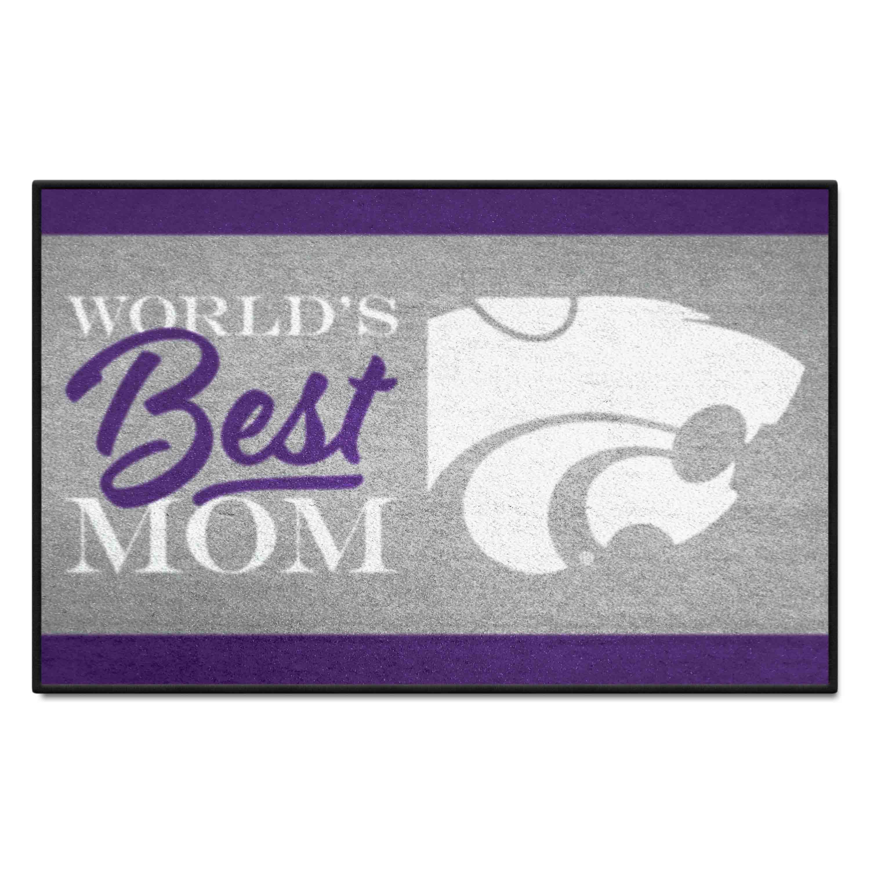 Kansas State Wildcats World's Best Mom Starter Mat Accent Rug - 19in. x 30in.