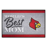 Louisville Cardinals World's Best Mom Starter Mat Accent Rug - 19in. x 30in.