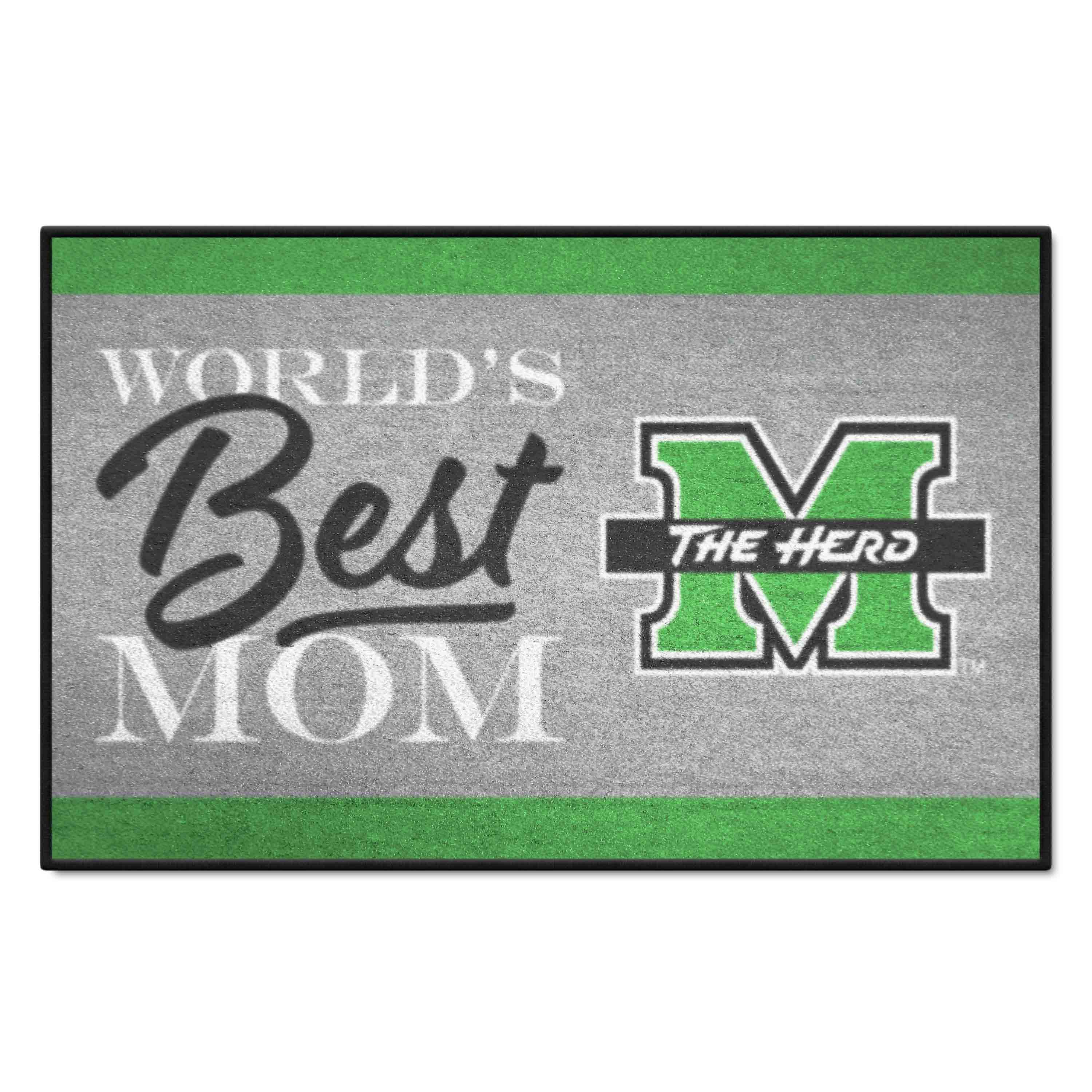 Marshall Thundering Herd World's Best Mom Starter Mat Accent Rug - 19in. x 30in.