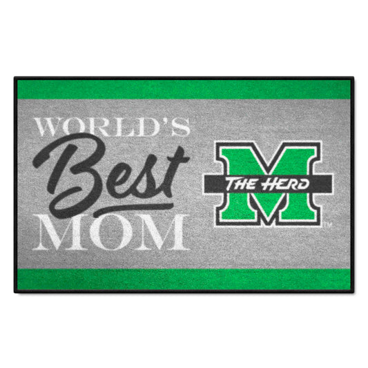 Marshall Thundering Herd World's Best Mom Starter Mat Accent Rug - 19in. x 30in.